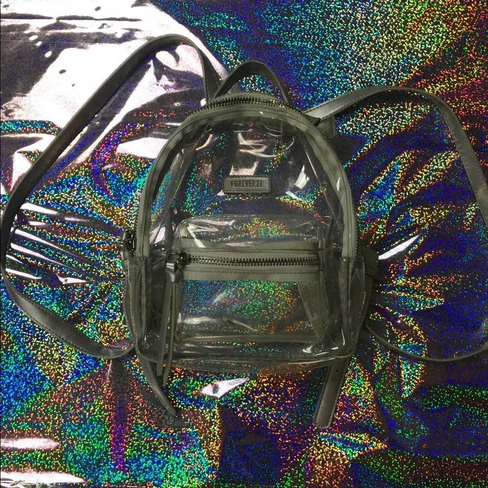 90’s inspired clear back pack